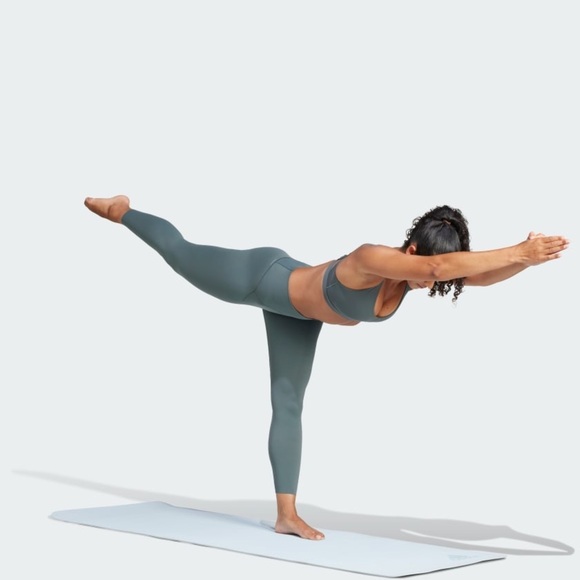 Adidas ALL ME LUXE 7/8 LEGGINGS Size S Legend Ivy NWT - Picture 3 of 13